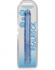 RealRock - Crystal Clear 13" Double Dong - Blue