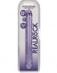 RealRock - Crystal Clear 13" Double Dong - Purple