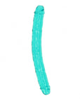 RealRock - Crystal Clear 13" Double Dong - Turquoise