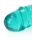 RealRock - Crystal Clear 13" Double Dong - Turquoise