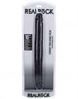 RealRock Ultra Realistic Skin - Thick Double Ended Dong 16" - Black