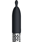 Royal Gems Rechargeable Silicone Bullet - Twinkle - Black