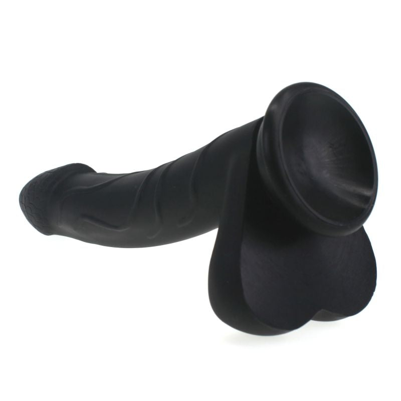 Realistic Cock with Balls - Black - K. P.