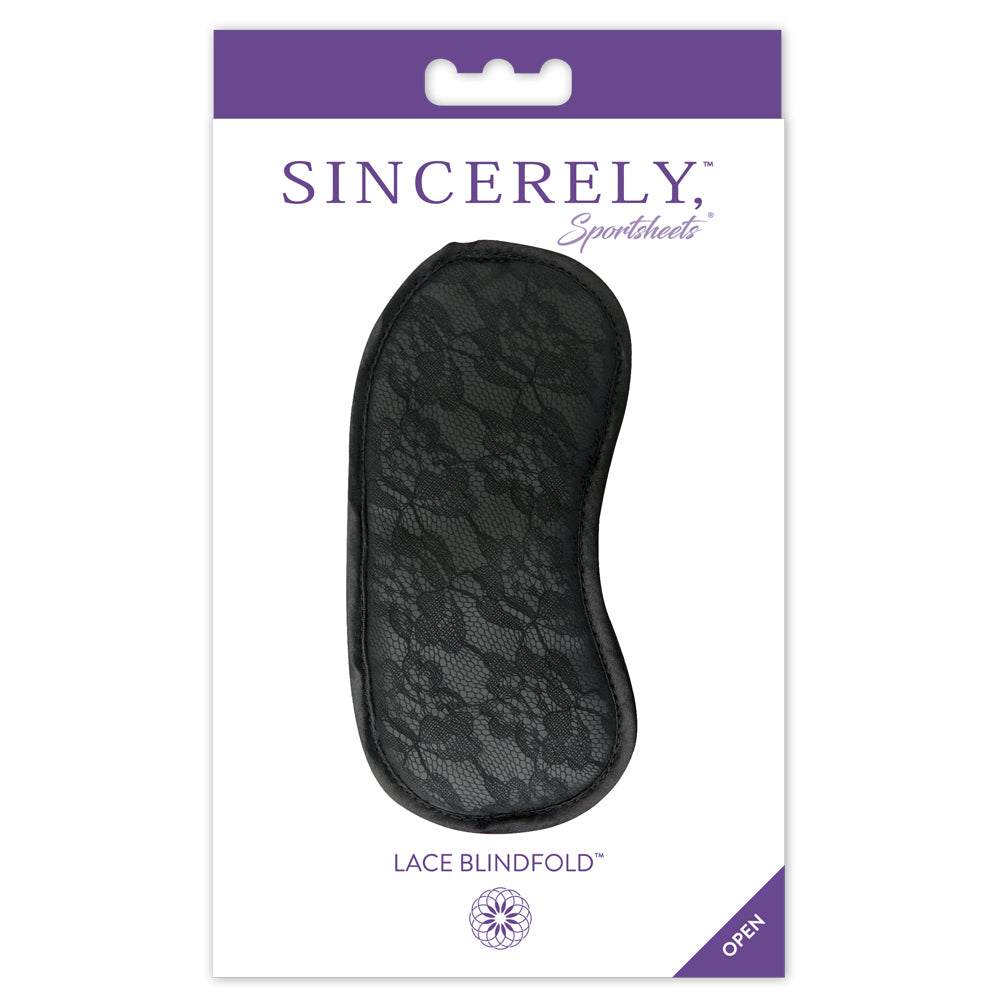 Sincerely - Lace Blindfold - Black