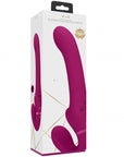 VIVE Dual Vibrating & Air Wave Tickler Strapless Strap-On - Ai - Pink