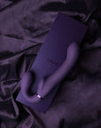 VIVE Dual Vibrating & Air Wave Tickler Strapless Strap-On - Ai - Purple