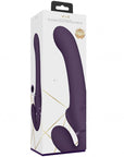 VIVE Dual Vibrating & Air Wave Tickler Strapless Strap-On - Ai - Purple