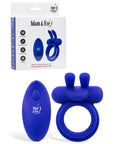 Adam & Eve ROCKIN RABBIT 2.0 Cock Ring with Remote - Blue