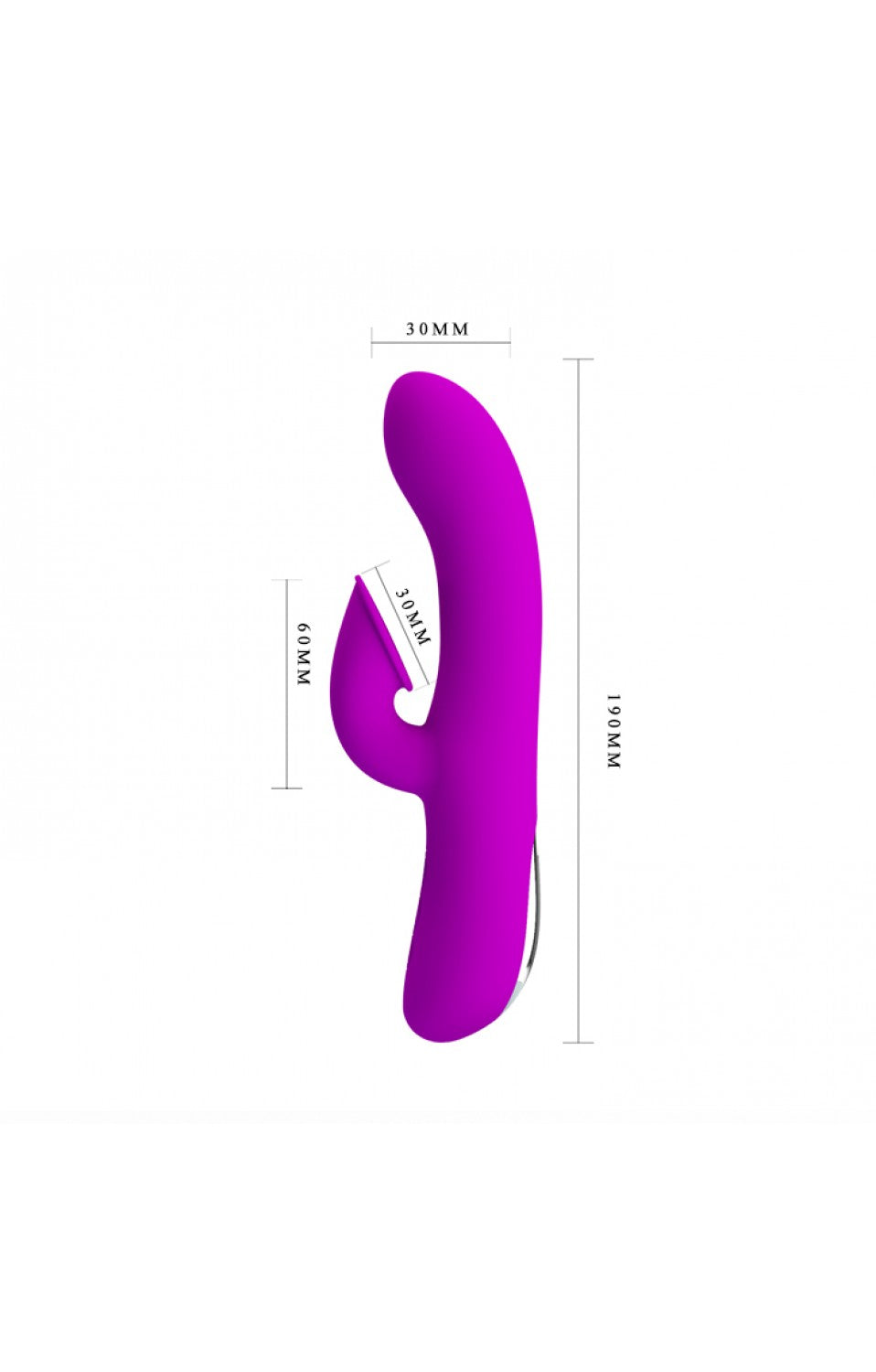 Rabbit Vibrator with Suction - Anthony - Purple - K. P.