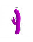 Rabbit Vibrator with Suction - Anthony - Purple - K. P.