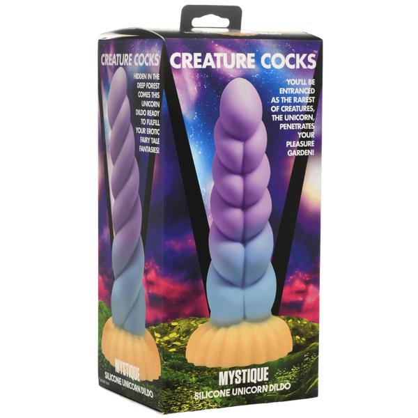 Creature Cocks - Mystique Silicone Unicorn Dildo - Multi-Coloured - K. P.