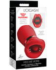 Lickgasm - Kiss Me More Kissing, Sucking, & Vibrating Clitoral Stimulator - Red - K. P.