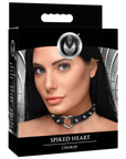 The Master Series - Spiked Heart Choker - Black - K. P.