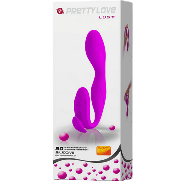Silicone Dual Stimulator - Lust - Purple