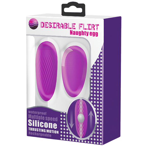 Silicone Thrusting Motion Naughty Egg - Purple