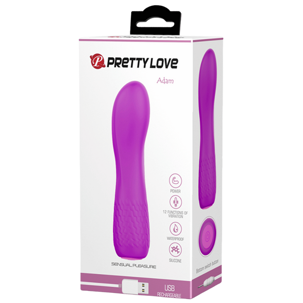 Rechargeable Adam G-Spot Vibrator - Purple