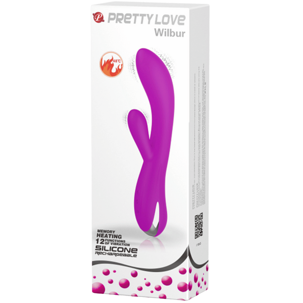 Rechargeable Warming Wilbur Rabbit Vibrator - Purple