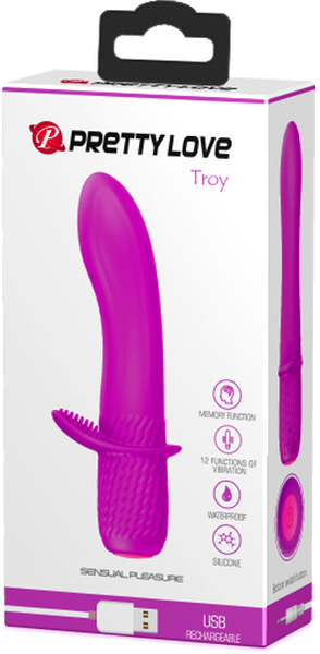 Rechargeable Troy Stimulator - Purple