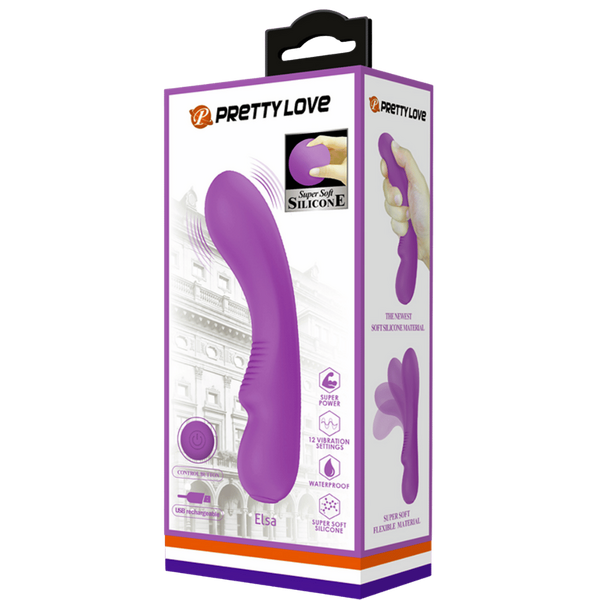 Rechargeable Elsa G-Spot Vibrator - Purple