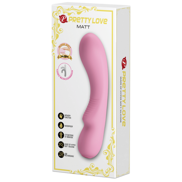 Rechargeable Matt G-Spot Vibrator - Pink