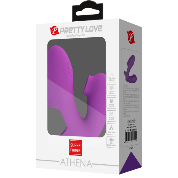 Sucking Finger Vibrator - Athena - Purple - K. P.