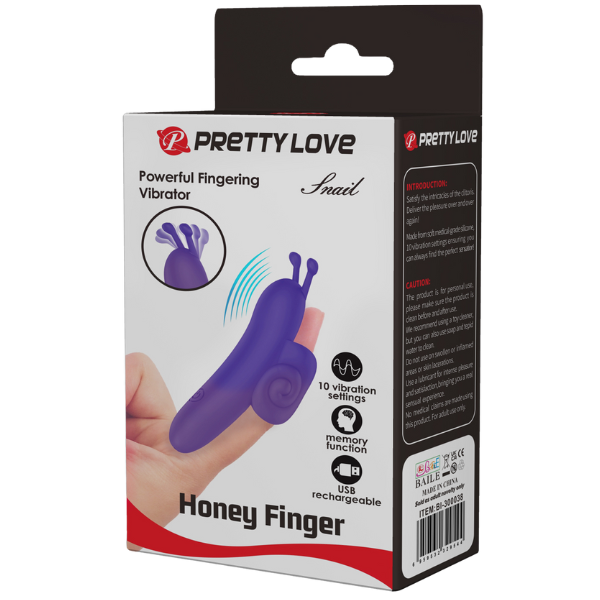 Finger Vibrator - Snail - Purple - K. P.