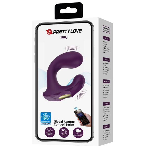 App Control Couples Vibrator - Billy - Purple - K. P.