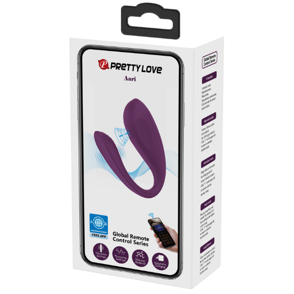 App Control Wearable Vibrator - Aari - Purple - K. P.