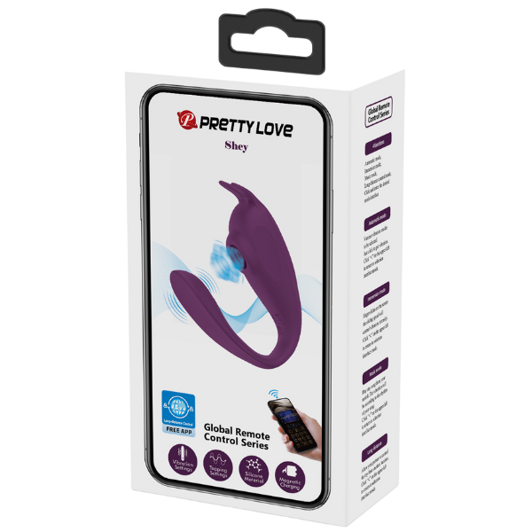 App Control Wearable Vibrator - Shey - Purple - K. P.