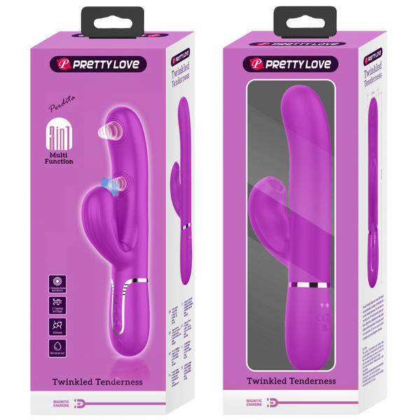 3in1 Multi-Function Thumping Rabbit Vibrator - Perdita - Multiple Colours - K. P.