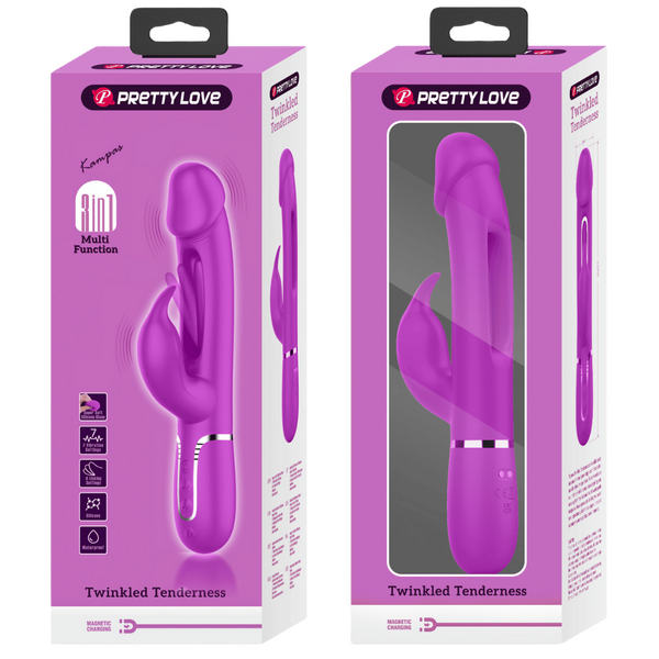 3in1 Multi-Function Rabbit Vibrator - Kampas - Multiple Colours - K. P.