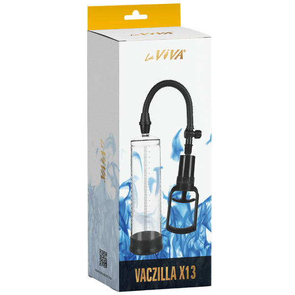 LaViva - Vaczilla X13 Master Grip Finger Pull Penis Pump - Clear - K. P.