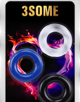 LaViva - 3Some Cockring Set - Multi-Coloured