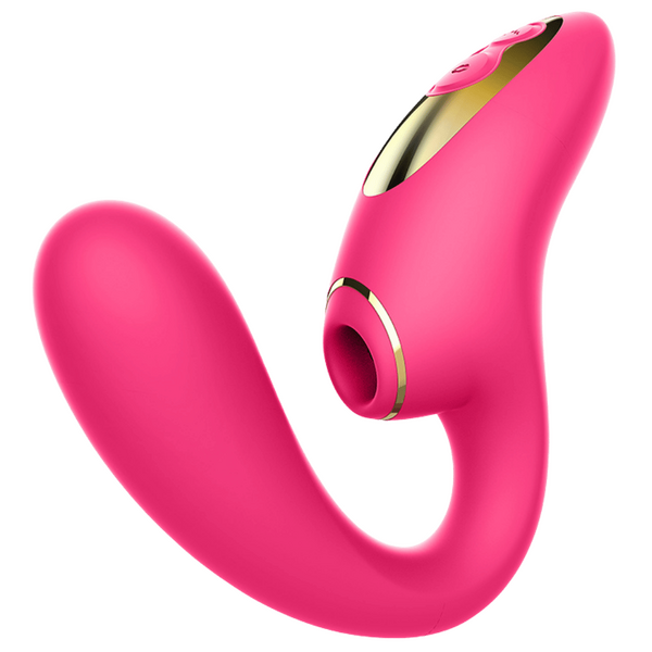 Kissen - Duende Suction Dual Orgasm Vibrator - Pink - K. P.