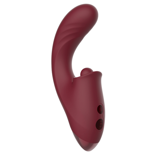 Kissen - Tide Thrusting Triple Orgasm Vibrator - Merlot - K. P.