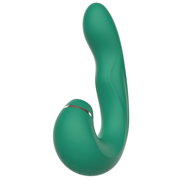 Kissen - Siren Suction Triple Action Vibrator - Green - K. P.