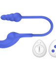 Kissen - Dally Cock Ring + Anal Vibrator - Blue - K. P.