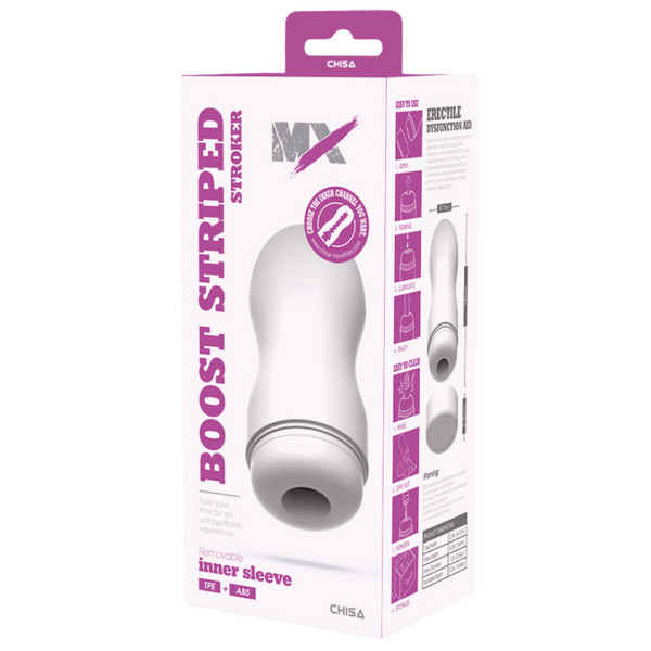 MX - Boost Striped Stroker - White - K. P.