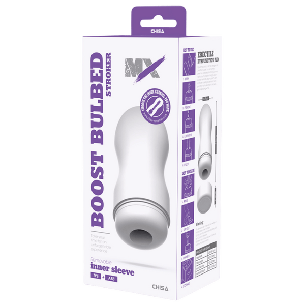 MX - Boost Bulbed Stroker - White - K. P.