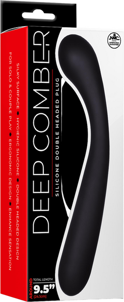 Deep Comber - Silicone Double Ended Plug - Black