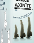 Black Axinite - 3 In 1 Anal Plug Kit Set - Multiple Colours - K. P.