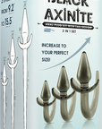 Black Axinite - 3 In 1 Anal Plug Kit with Tail - Multiple Colours - K. P.