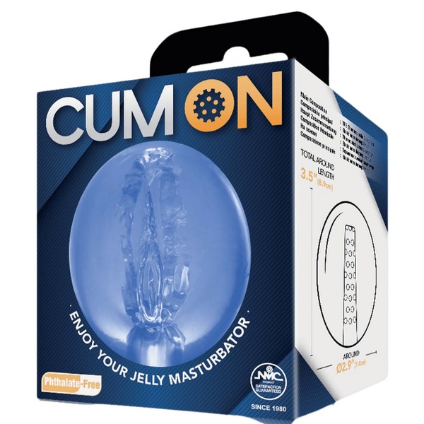 Cum On - Pocket Jelly Masturbator 3.5" - Multiple Colours - K. P.