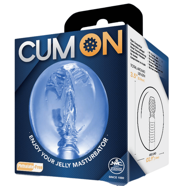 Cum On - Pocket Jelly Masturbator 3.5" - Multiple Colours - K. P.