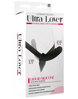 Ultra Lover - Double Dong with Harness - Black - K. P.