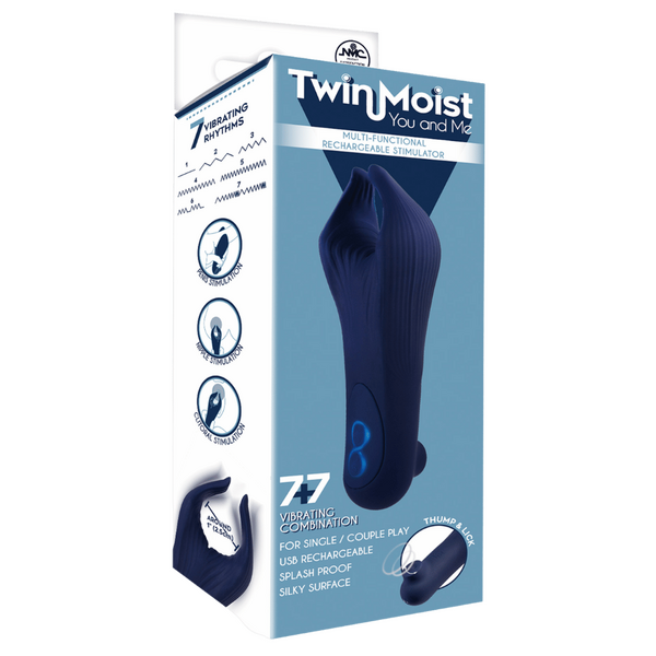 Twin Moise - Multi-Functional Rechargeable Stimulator - Multiple Colours - K. P.