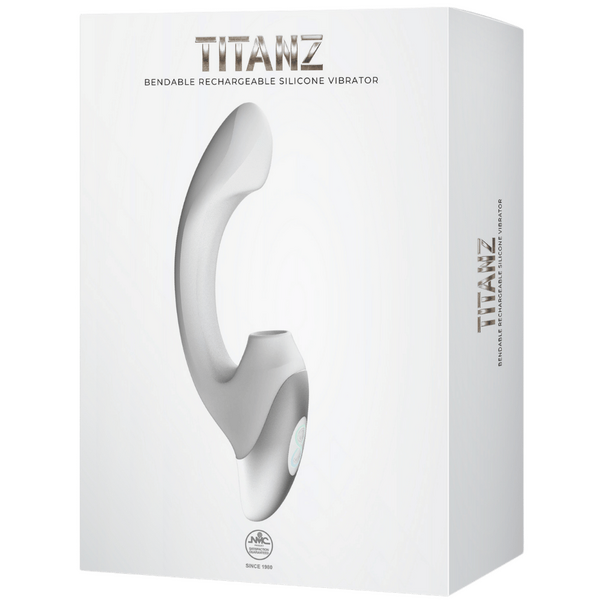 Titanz - Thumping Rechargeable Silicone Vibrator - Multiple Colours - K. P.