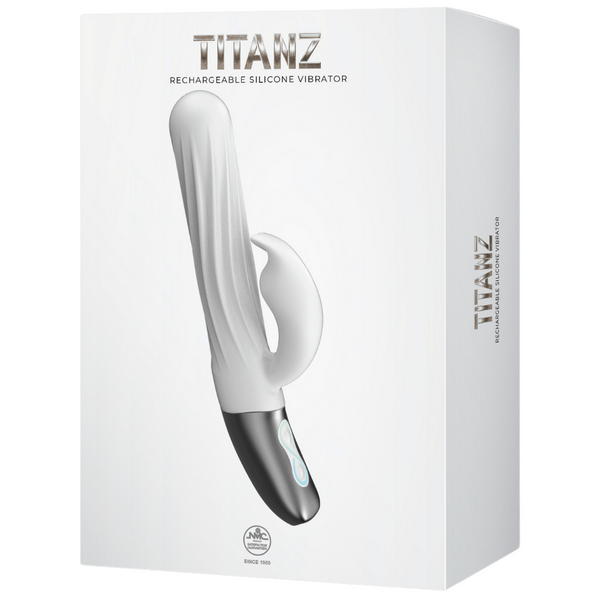 Titanz - Thrusting Rabbit Rechargeable Silicone Vibrator - Multiple Colours - K. P.