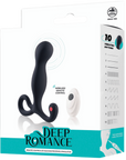 Deep Romance - Remote Controlled Silicone Prostate Stimulator - Black - K. P.