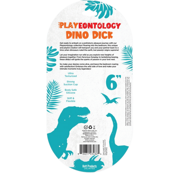 Playeontology - Dino Dick Dildo - Orange - Kinky Playhouse